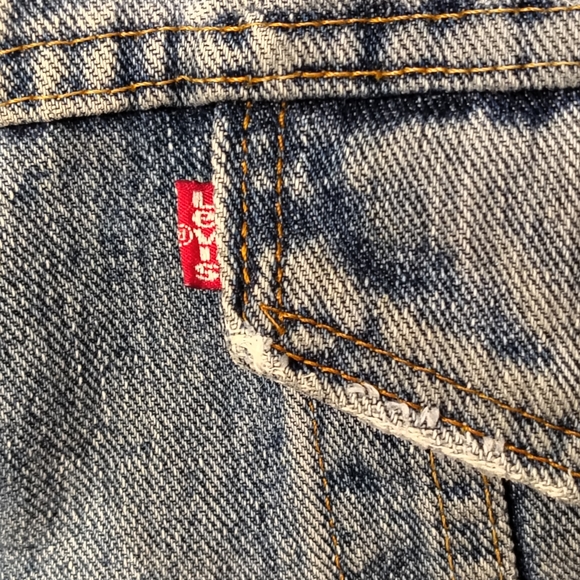 Vintage Levi’s Sherpa Lined Denim Trucker Jacket Mens Medium 80s 90s Made in USA - Picture 5 of 8